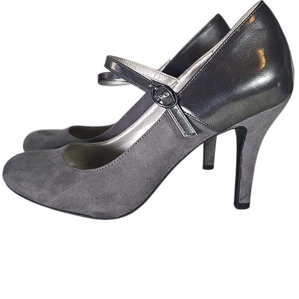 Worthington Suede Gray MaryJanes 8.5M Cushion For Comfort Acedemiacore